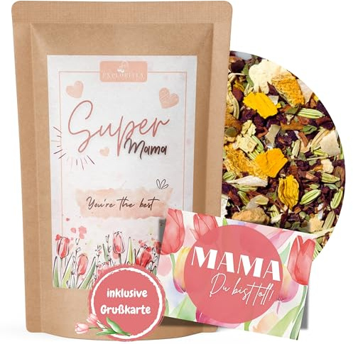 SUPER MAMA - Mutter Tee Geschenk für die Beste Mama Muttertag Teegeschenk Herzensmensch Galentines Day für the Best Mum Ever, Danke Mama - Mami