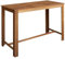 Genérico Wenjingqi 246665 Bartisch aus massivem Akazienholz, 150 x 70 x 105 cm, Braun