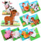 Zomiboo 8 Stück Kinder Bauernhof Holzpuzzle für Jungen und Mädchen im 1-3 Jahren Holztier Puzzle Bauernhoftieren Holzpuzzle für Kleinkinder Spiele Geschenk Lernspielzeug Kinderpuzzle