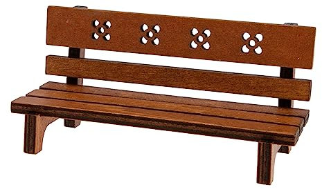 VANZACK Gartenbank Aus Vintage Deko Für Puppenhaus Und Mikro Landschaft Für Kreative Tischdekoration Und Gartenaccessoires Miniaturparkbank