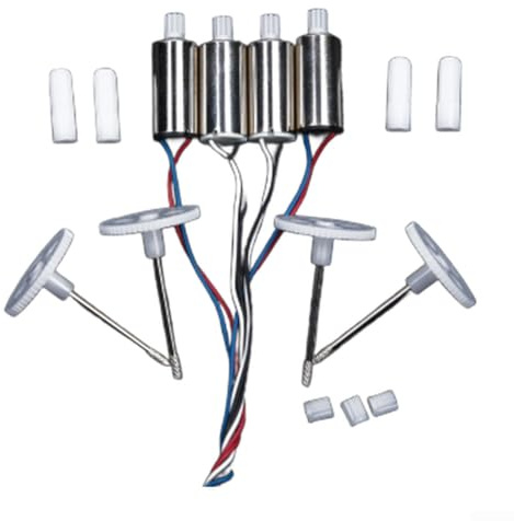 RC Drohnen Motor und Zahnrad Kit für Syma X5SC X5SW X5HC X5HW mit 4X CW CCW-Motoren 4X Getriebe, leichte RC Drohnen Ersatzteile