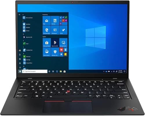 Lenovo ThinkPad X1 Carbon Gen 9 Ultrabook, laptop FHD da 14 pollici, Intel Core i5-1135G7, 16 GB RAM, SSD da 512 GB, tastiera QWERTY Windows 11 Pro (ricondizionato)