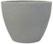 Pot de fleurs rond en plastique aspect pierre - Diamètre : 60 cm - Couleur : béton