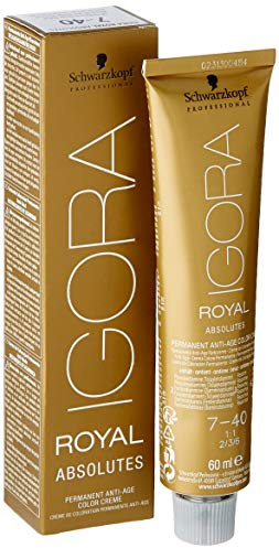 Schwarzkopf Professional Igora Royal Absolutes 7-40 mittelblond beige natur, 1er Pack (1 x 60 ml)