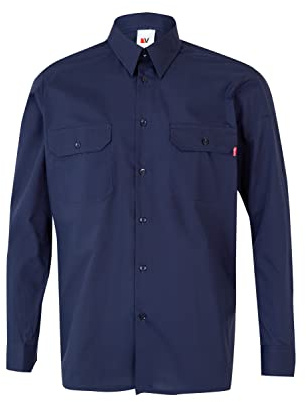 VELILLA 520, Camisa Manga Larga, Color Azul Marino, Talla XL