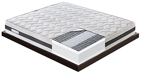 Tonnentaschenfederkernmatratze 7-Zonen mit Memory Foam - Modell Amalfi - 23cm hoch - mittlere weiche Matratze- gerollt, vakuumverpackt 100% Made in Italy (150x200cm)
