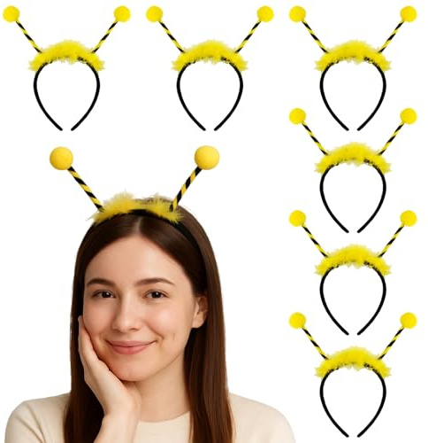 TOPTIE 6 PCS Animaux Oreilles Bandeau, Décorations de Noël pour Adulte, Jungle Safari Animaux Cerceau de Cheveux pour les Faveurs de Fête