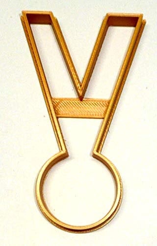 RUNNER MEDAL RUN RUNNING AWARD DISPLAY NECK WEAR RIBBON HALF MARATHON 5K 10K 15K IRONMAN ATHLETE SPECIAL OCCASION COOKIE CUTTER BAKING TOOL 3D PRINTED MADE IN USA PR2893