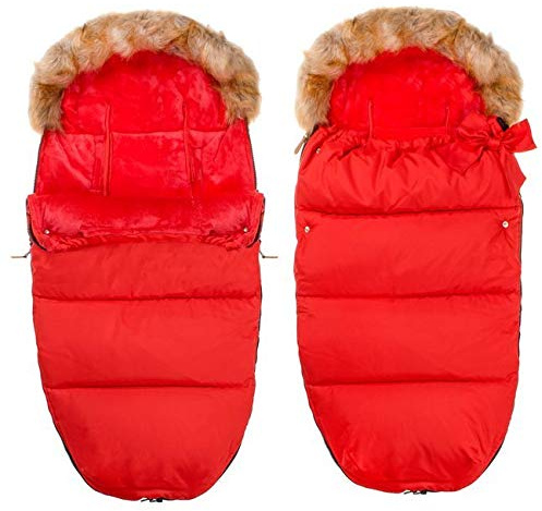 Best For Kids Fußsack Spring Winterfußsack für Kinderwagen mit Antirutsch Material Super Qualität (Rot)