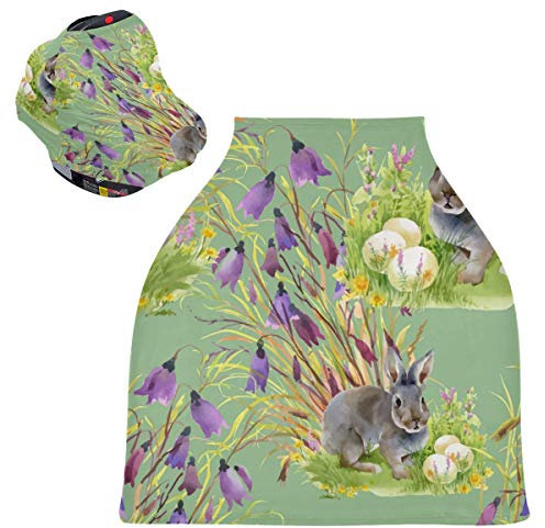 Autositz-Abdeckung/Baldachin für Babys zum Stillen – Happy Easter Holiday Eggs Nursing Cover Atmungsaktive Säugling Kinderwagen Abdeckung Baby Shower Geschenke für Mädchen & Jungen