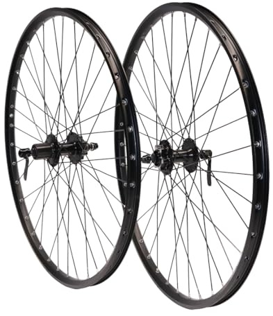 Vuelta MTB Laufradsatz 27,5 Zoll Felge inkl.Tourney TX506 - Made in Germany - Fahrradfelge für Disc Brakes, Schwarz - 584x21c Pro Disc Hohlkammerfelge, Laufrad 27,5 Zoll MTB Hinterrad&Vorderrad