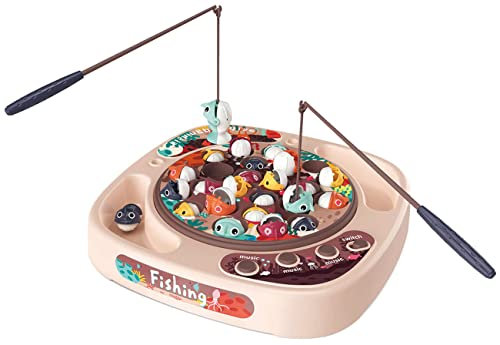 Diakakis Luna Angelspiel Schnapp Fisch 27-TLG. pink Kinder Tischspiel m. Licht Sound +3J