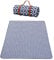 Picknickdecke 200 x 150 cm große Stranddecke Wasserdicht Sanddicht Outdoor Indoor Teppiche Faltbare Strandmatte Tragbar Camping Picknick Teppich mit Tragegriff Aluminium BBQ Picknickmatte (Blau)