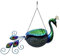 Gift Essentials Vogelfutterstation aus Metallgeflecht, schöner Pfau mit Kette zum Aufhängen, für ca. 5 Tassen Vogelfutter