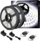 VANLUDA Ruban LED Dimmable 5M Blanc Bande LED 6000K 300LEDs 12V Autocollant Bandeau LED avec Variateur et Alimentation, Flexible Ruban à LED Lumineuse pour Eclairage Intérieur Maison Chambre Escalier