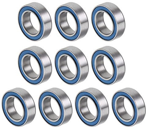 QUARKZMAN Kugellager MR106-2RS 6x10x3mm Chromstahl Blau 10Stk | Doppelt versiegelt gute Tragfähigkeit Verschleißfestigkeit für Maschinen und Werkzeuge