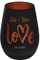 mtb more energy Windlicht mit Gravur Love für Paare - Außen Schwarz/Innen Bronze - personalisierbar - Verschiedene Motive auswählbar - Höhe 12 cm - Geschenk Teelichthalter Liebe