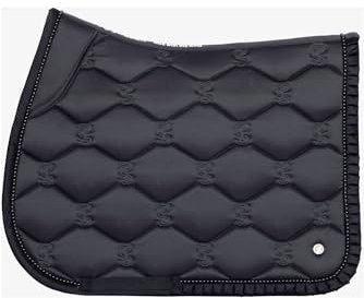 PS of Sweden 2024 Ruffle Pearl Jump Saddle Pad 1110-086 - Dark Grey Saddle Pad Size - Full