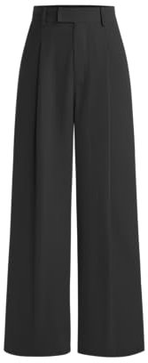 CIDER Gewebte, gerade geschnittene Hose, Schwarz, X-Groß