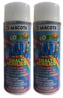 FEI FAN Smalto Acrilico Spray, TRASPARENTE OPACO, Di Altissima Qualità e Semplicità Di Utilizzo. Alta Copertura Senza Colature 400ml (2 Bombolette)