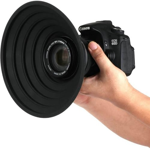 CENPEK 70-90mm Silicone Lens Hood Anti Reflection for DSLR Camera Lens External Dia Glass Window Photography Accessory