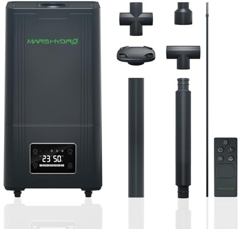 MARS HYDRO Pflanzen Luftbefeuchter 15L, Top-Fill Ultraschall Humidifier, mit einstellbarer Luftfeuchtigkeit, Timer-Funktion und Leise Betrieb für Growzelt, Innenbepflanzung, Schlafzimmer