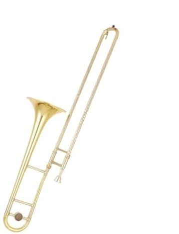 Posaunensatz Goldfarbene Professionelle Tenorposaune Blechblasinstrument Posaune Mit Schwarzem Canvas-Etui