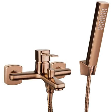 Wandmontierte Badewannenarmatur Kupfer Bronze GLAMOUR