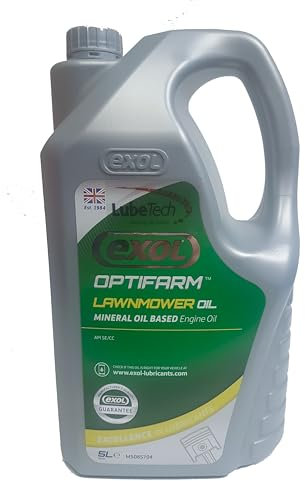 EXOL LAWNMOWER OIL 5LTR, A MINERAL SAE 30 LAWNMOWER OIL