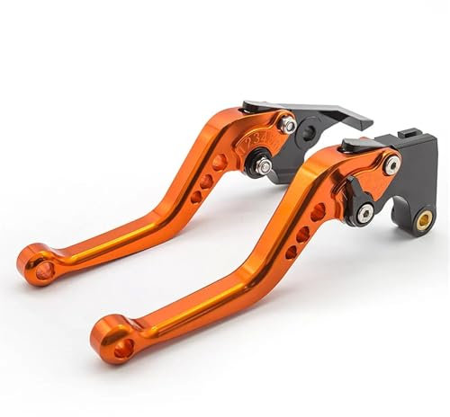 Motorrad Bremshebel Lenker Für Vespa Für GTS 250 300IE Für GTS 300ie Super Touring Für GTS250 Für GTS300ie Motorrad Vorne Hinten Disc Bremsen Hebel Bremshebel Kupplungshebel(Orange 147mm)