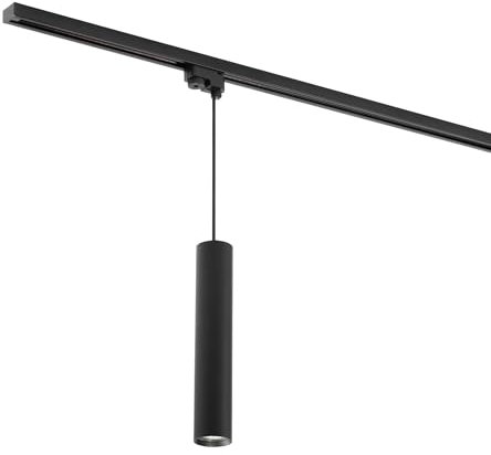 Focus Tube Hanglamp voor 1-fase rail - GU10 - Zwart - Railverlichting - 30CM