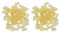 Glue For Hair Extensions, Hair Extension Beads, with Strong Adhesion 2 Bags of Yellow U Tip For Thermal Bonding For Salon and Home Use