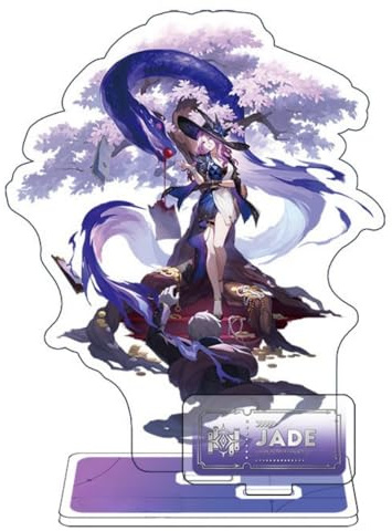 Sonsoke Game Figure Stand Bilayer Figure Acrylic Peripheral Ornaments Collections Cosplay (Jade)