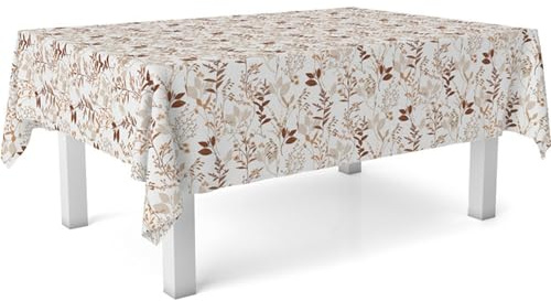 ECOMMERC3 Wachstuch, Größe 100 x 140 cm, fleckenabweisend, Botanische Tischdecke, 100% Made in Spain, kein Durchdringen von Flüssigkeiten, Botanic