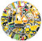 50 Pieces Excavator Sticker Set, Kinder Bagger Sticker, Auto Traktor, Baumaschinen Traktor Aufkleber, Vehicle for Laptop, Scrapbooks, Suitcase, Skateboard, Motorcycle