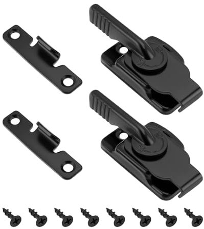 Briny River 2pcs Smoker Door Latch Lock Smoker Machine Door Lock with Screws Compatible with Pit Boss Pro Series II 1077 PBV4PS2 or 10739