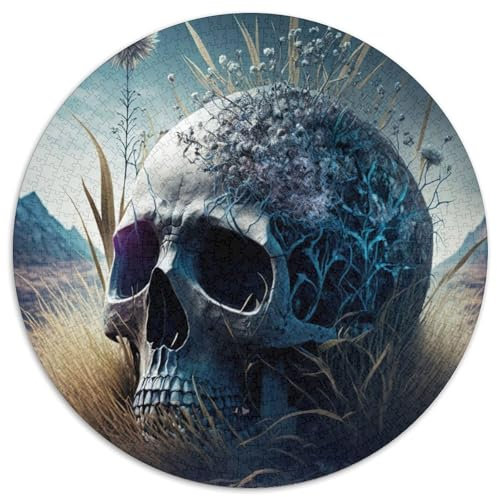 Puzzle Life After Death mit 1000 Teilen, rundes Puzzle mit 1000 Teilen, anspruchsvolles DIY-Denkspiel, perfektes Familienspiel oder dekoratives Geschenk (Größe 67,5 x 67,5 cm)