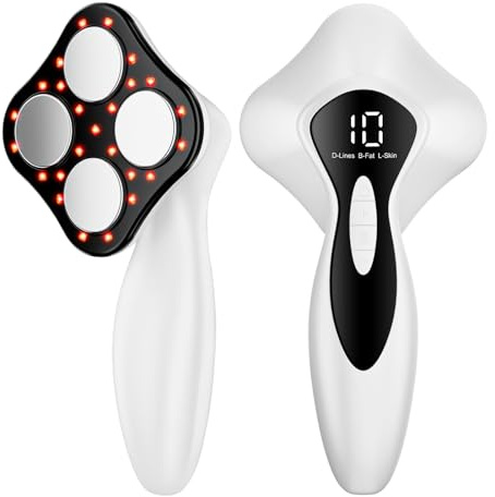 Oranmagic Cellulite Massagegerät Massage Lipödem Massagegerät Anti, Nachgewiesene Wirksamkeit, kabelloses Unisex Massager für Taille, Bauch, Gesäß, Arme, Beine, Rücken (Weiß)
