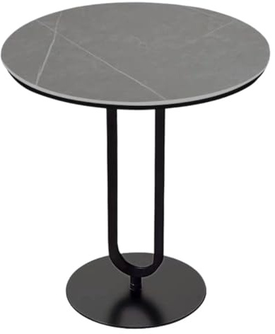 BASXDRFXZ Tables Basses Table d'appoint Minimaliste Italienne en Pierre for canapé, Table d'angle, Salon, Balcon, Petite Basse, Design Nordique, Ronde, Appartement Compact