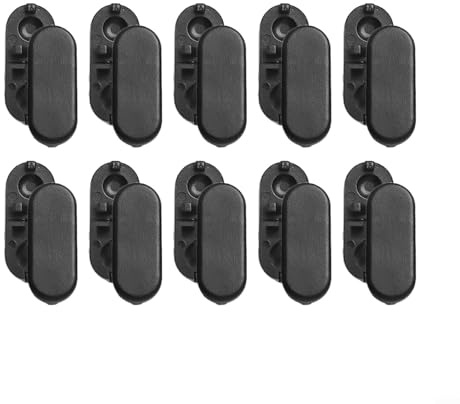 10 m gecrimpte Kette mit 10 Paar Jalousien-Verbinder für Rollos, Vertikaljalousien, Raffrollos, Ersatzteile (10 Paar Stecker)
