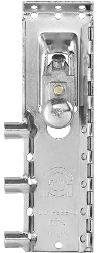 CAMAR Schrankaufhänger 816AS rechts, H 12 mm, T 10 mm, verzinkt/Zamak, Metallic, Chrome