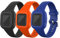 Chofit (3er-Pack) Straps Kompatibel mit Garmin Vivofit jr.3 Strap, verstellbares Ersatz-Sportarmband aus weichem Silikon für Kinder ab 4 Jahren für Vivofit jr.3 Fitness Tracker (Schwarz+Blau+Orange)