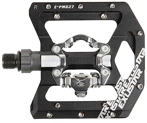 Exustar E-PM827 Kombipedal, schwarz