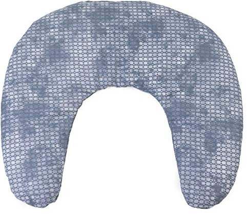 Nackenkissen: Trockene Wärmflasche mit Kirschkernen – traditionell 30 x 33 cm, blau-grauer Look. Nackenkissen. Wärmekissen