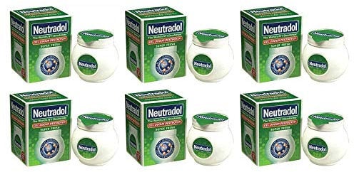 Neutradol Slow Release Gel, Air Freshener and Odour Eliminator, No Plug or Spray Needed, Super Fresh, Multipack of 6 x 135g