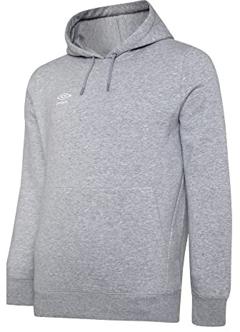 UMBRO Club Leisure OH Kapuzenpullover Herren grau/weiß, XL
