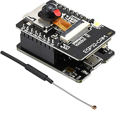 Pyatofyy WiFi Board ESP32-CAM-MB -USB zu Seriellem Port CH340G mit OV2640 Kamera Modul Modus, mit 2,4G Antenne, Schwarz