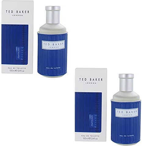 Ted Baker Skinwear Blue EDT Herren Gents Duft Köln Aftershave 100 ml Packung mit 2