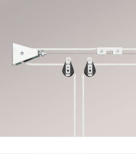 LYSEL Set Seilzugsystem aus Kunststoff/Metall - in Silber