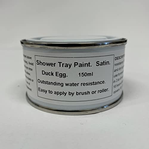 Fascinating Finishes Ltd 1 x 150ml SATIN Shower Tray Paint - Duck Egg.